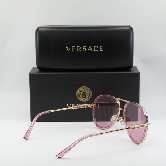 Versace Pink and Gold Sunglasses main image 6